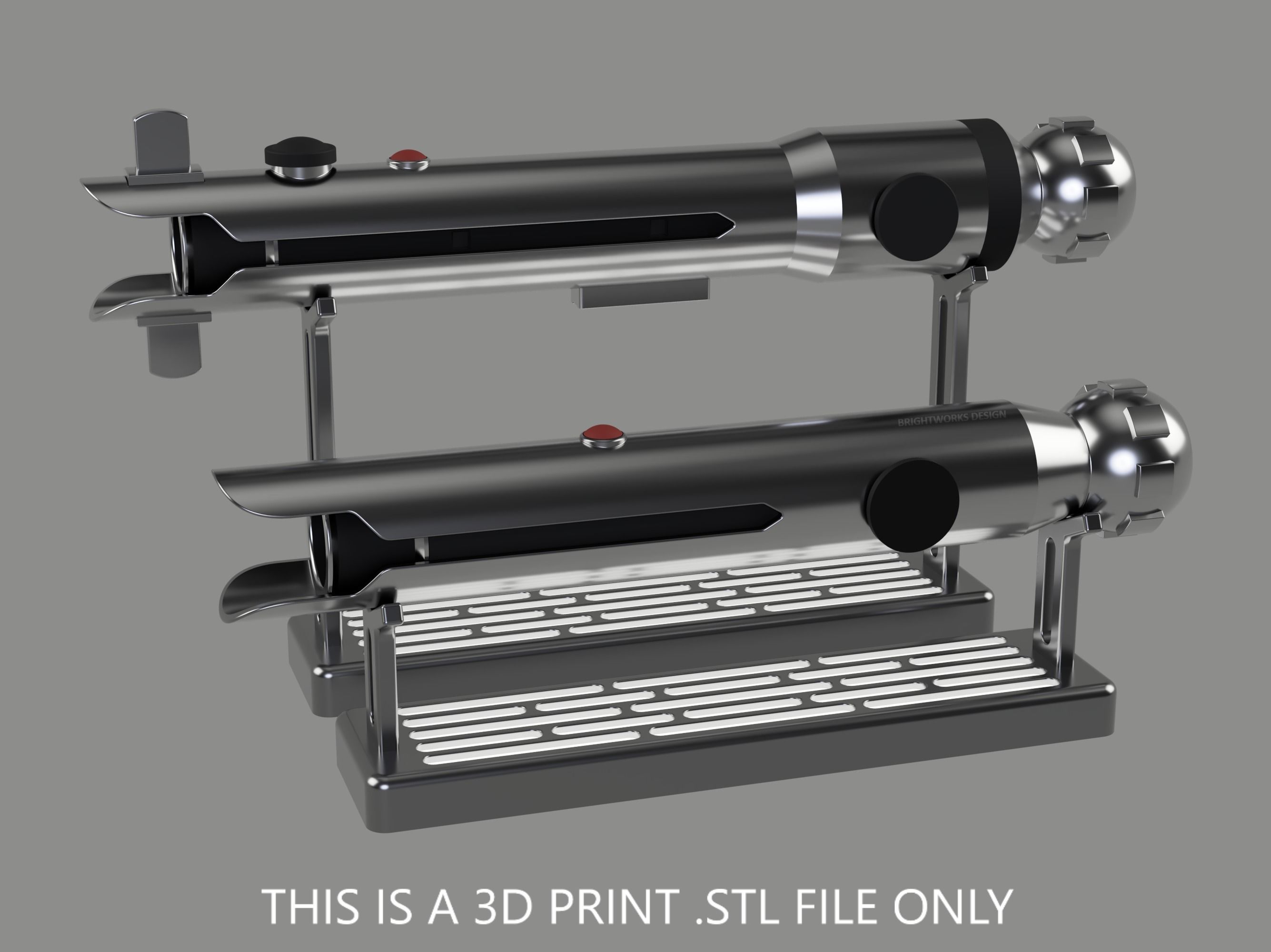 Ahsoka Tano Clone Wars Lightsabers - 3D Print STL File 3D print model_4