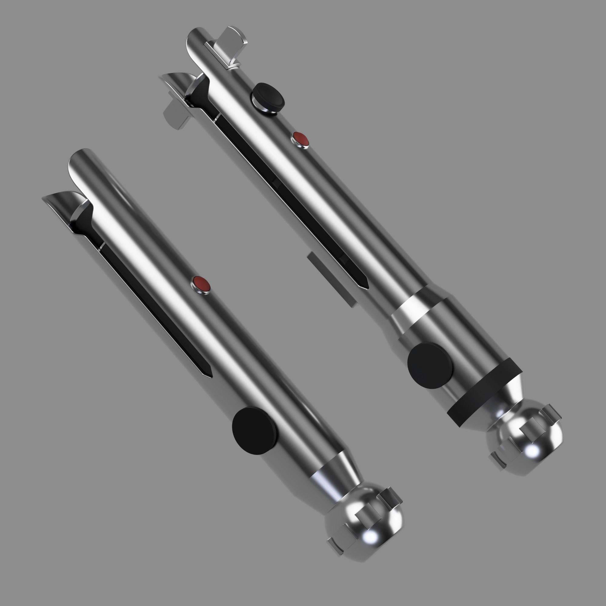 Ahsoka Tano Clone Wars Lightsabers - 3D Print STL File 3D print model_1