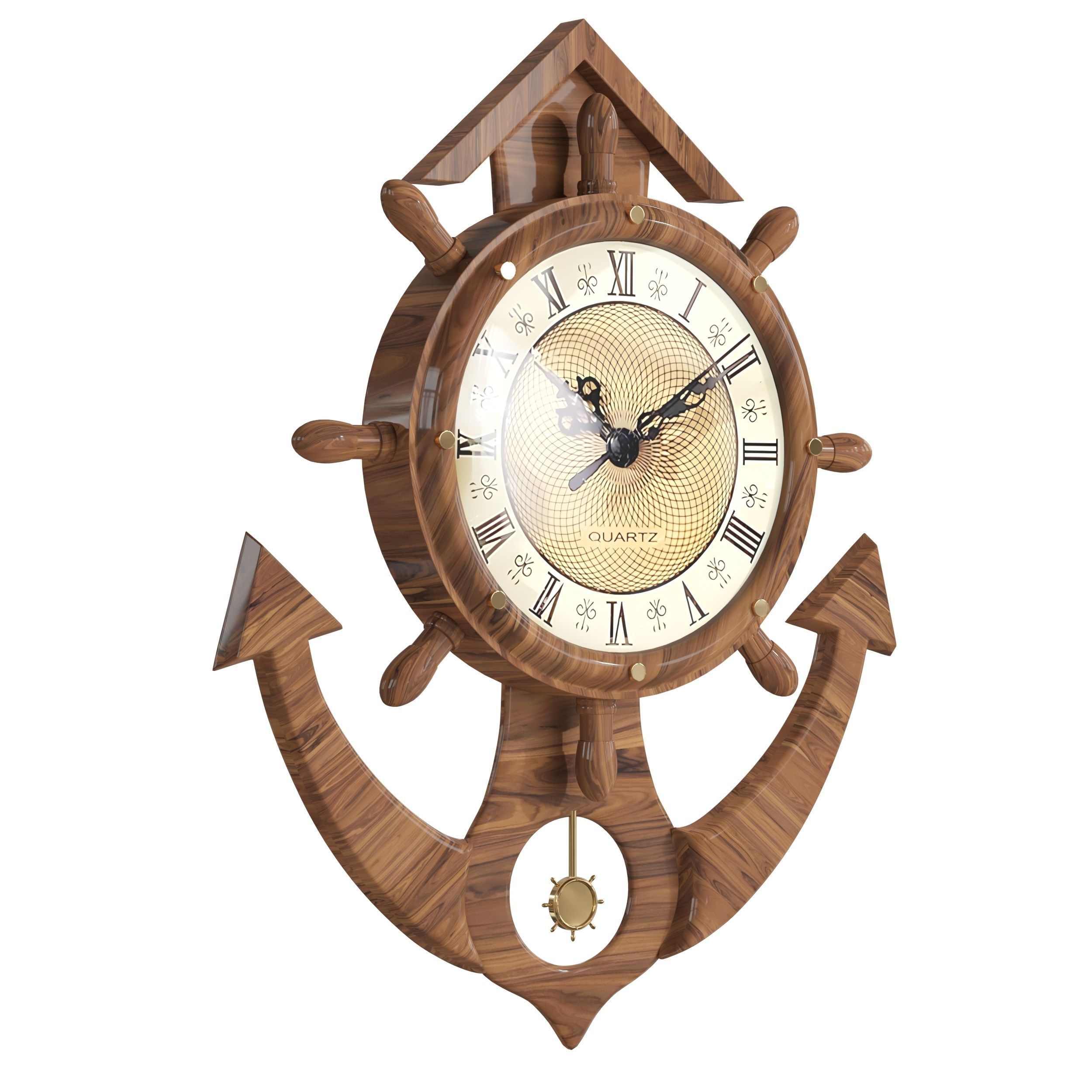 wall clock 55 3D model_1