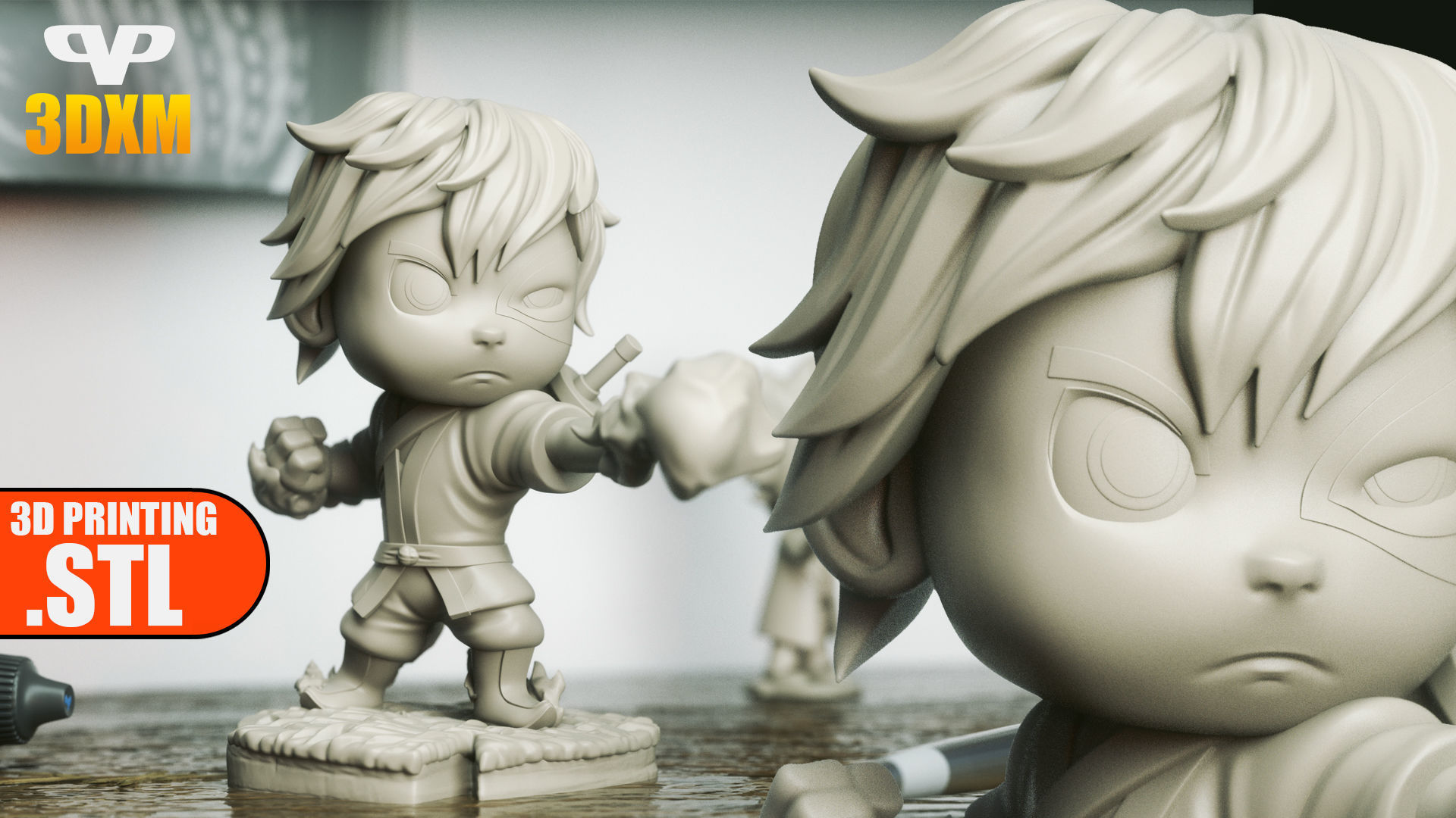 Zuko Chibi STL for 3D Printing 3DXM ChibiSTL 3D print model_4