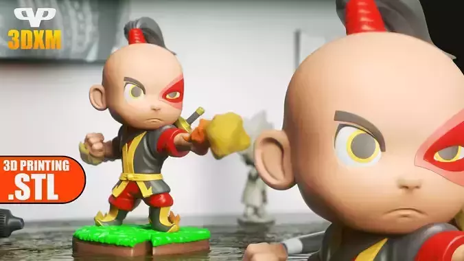 Zuko Chibi STL for 3D Printing 3DXM ChibiSTL