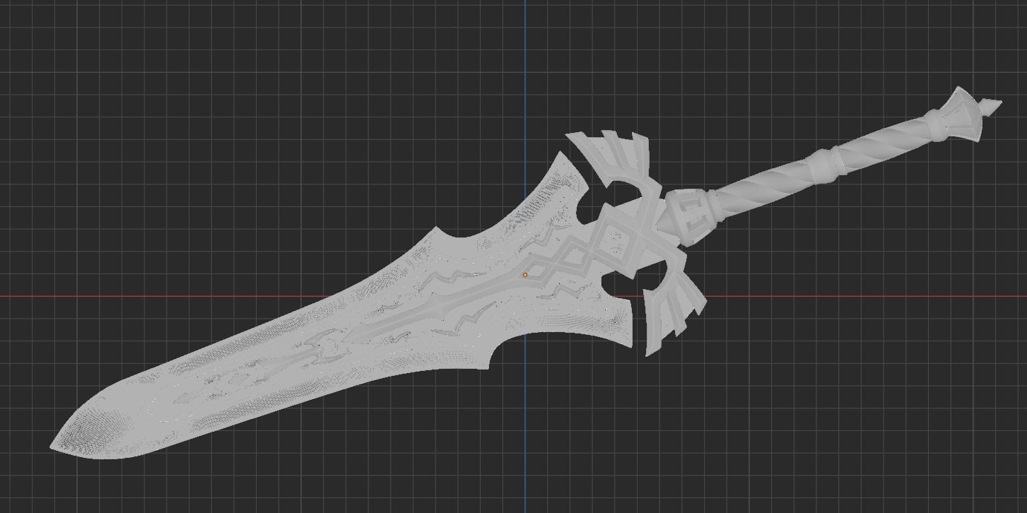 Royal Claymore 3D print model_2