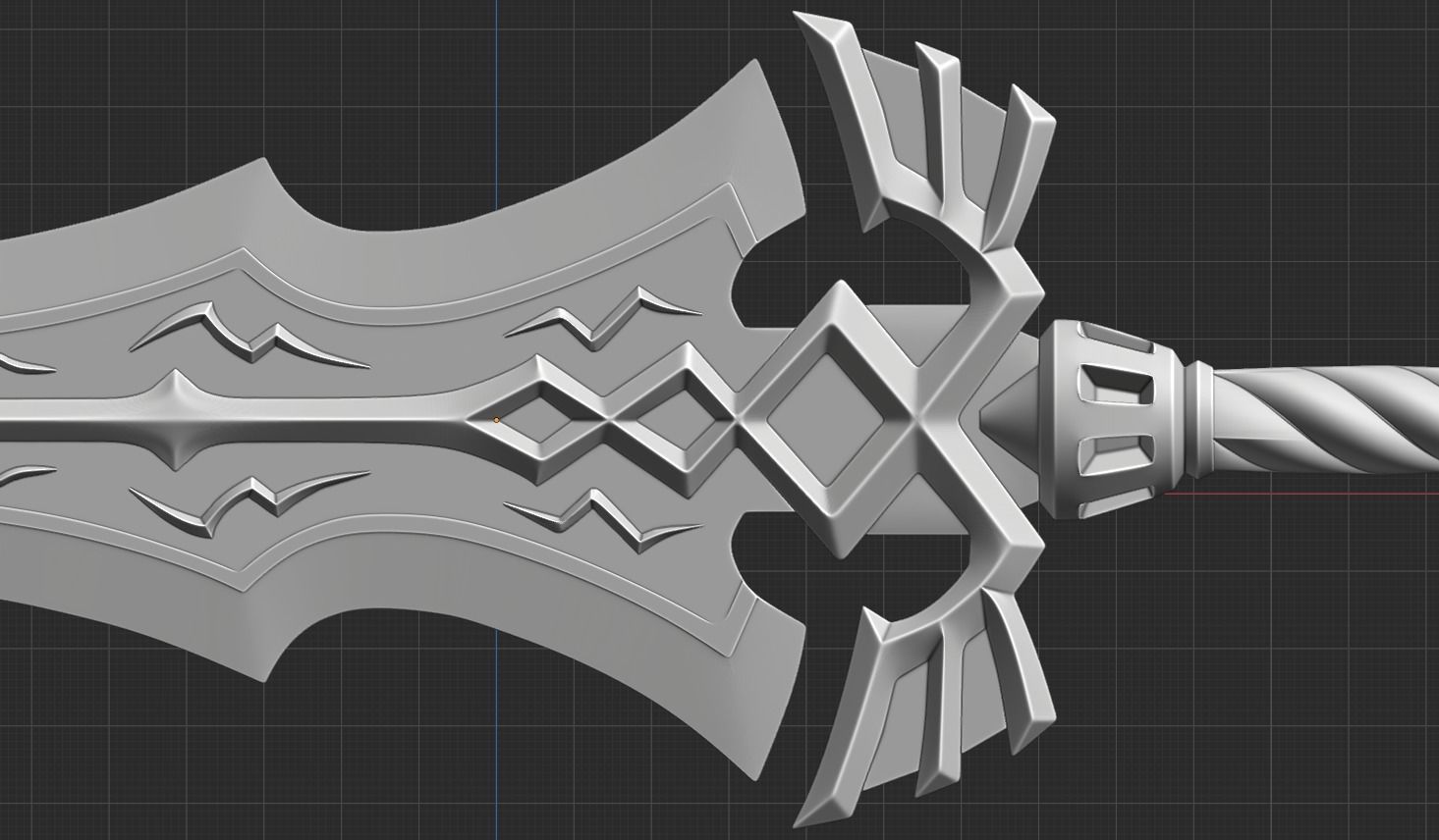 Royal Claymore 3D print model_4