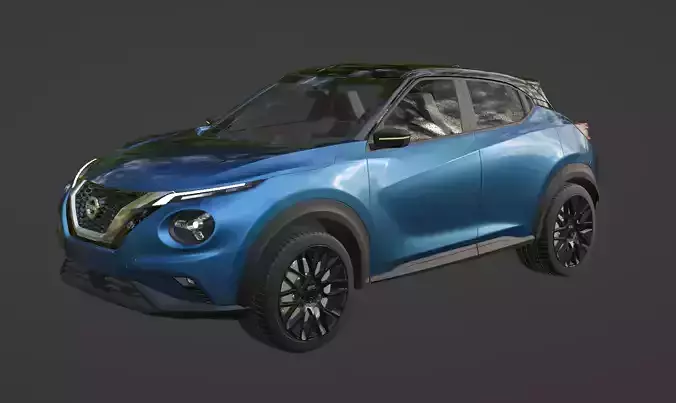 Nissan Juke 2020 blender model polygonal