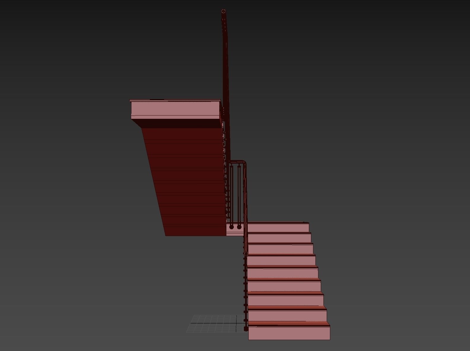 Marble staircase 16 3D model_22