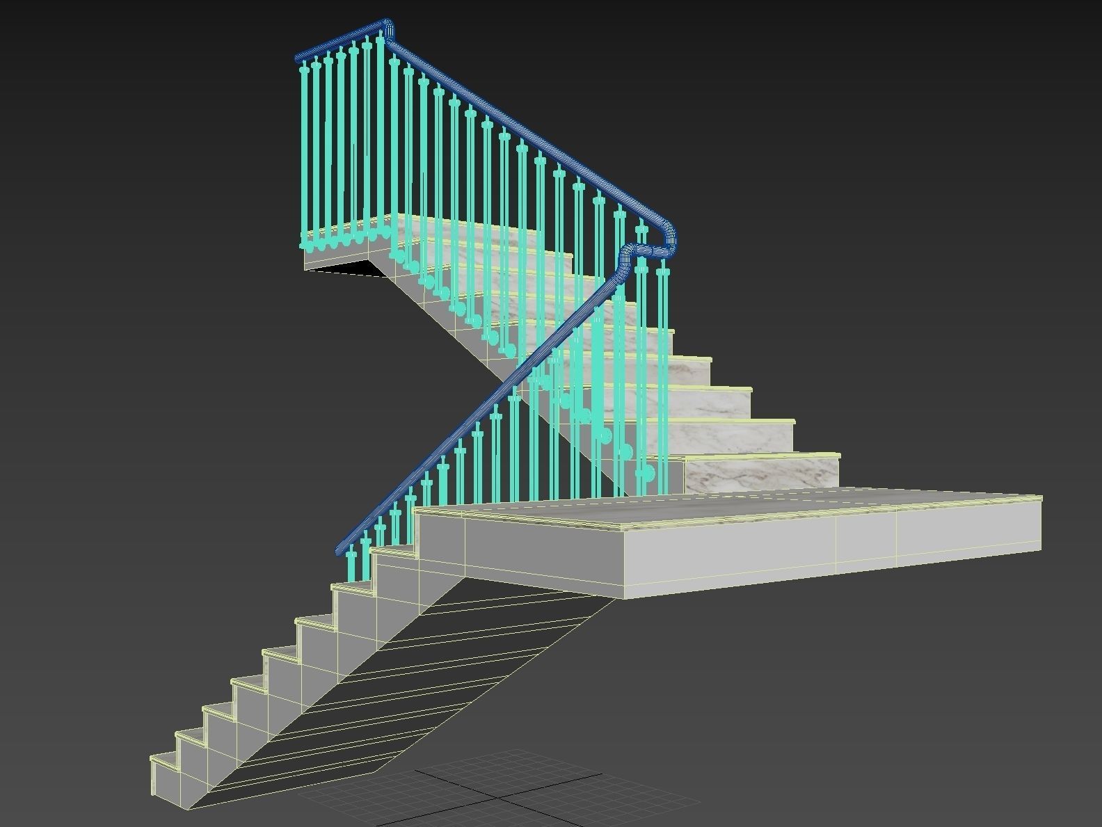 Marble staircase 16 3D model_18