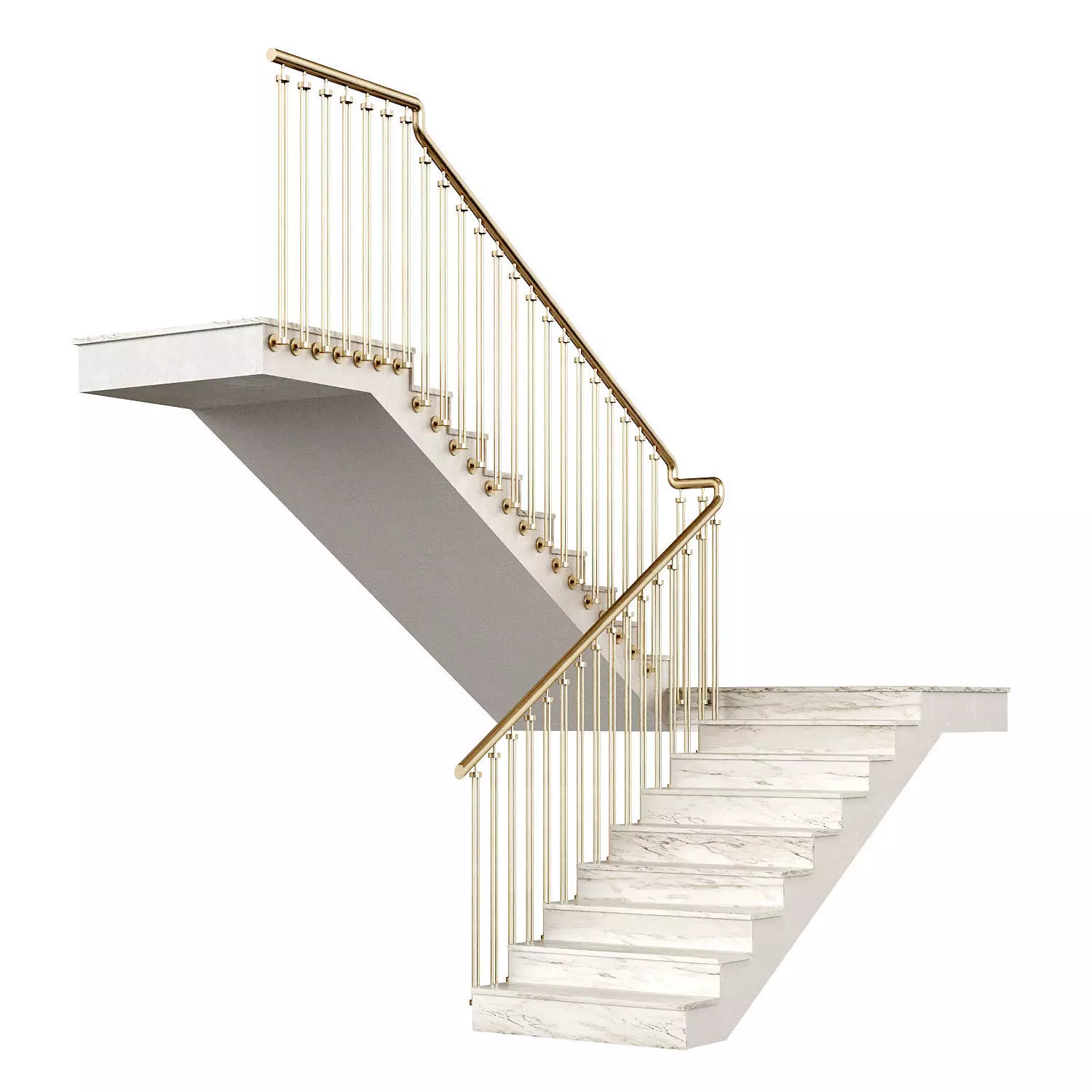 Marble staircase 16 3D model_0