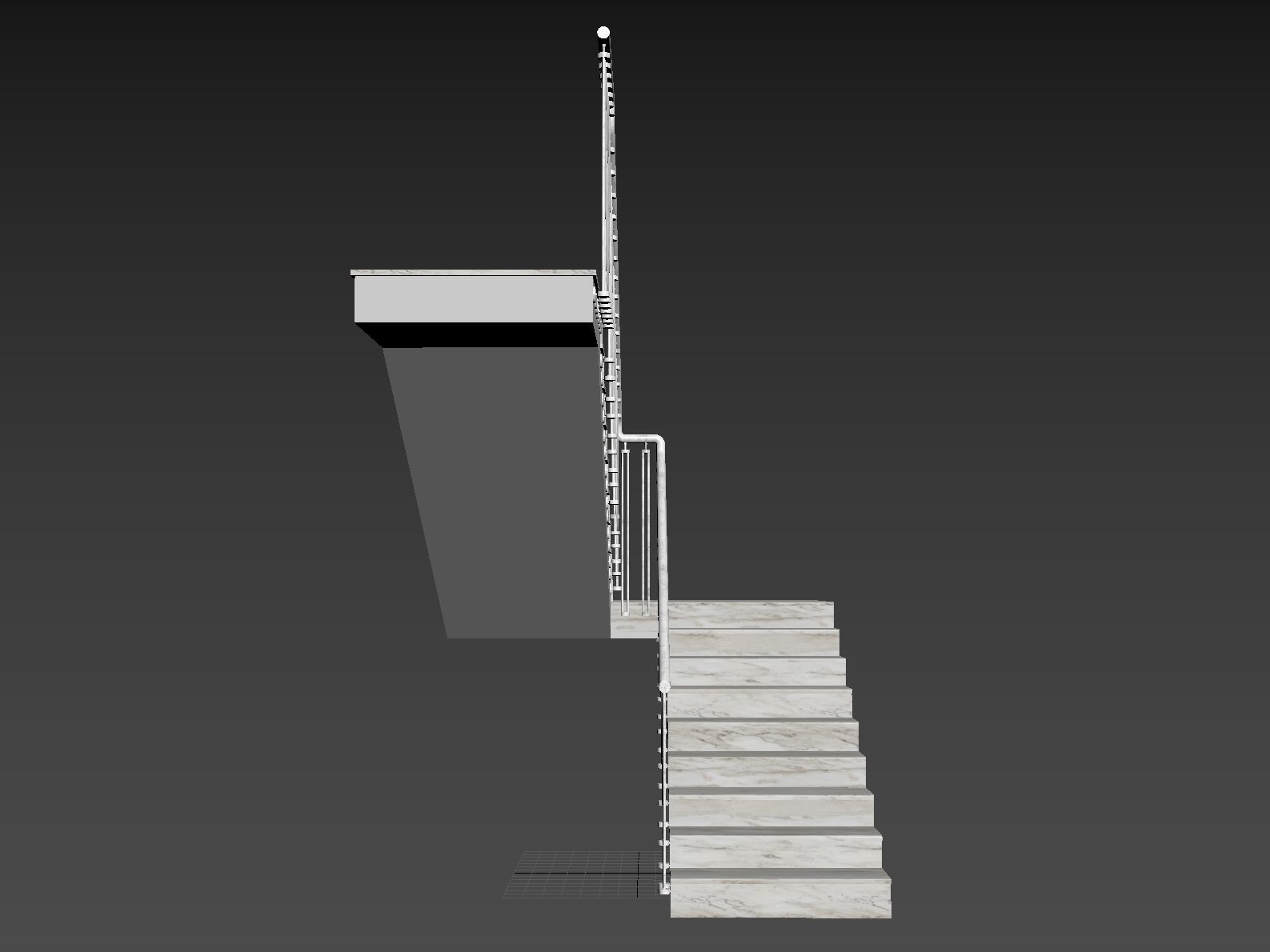 Marble staircase 16 3D model_17