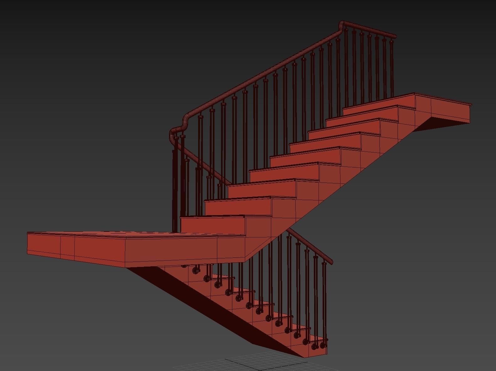 Marble staircase 16 3D model_20