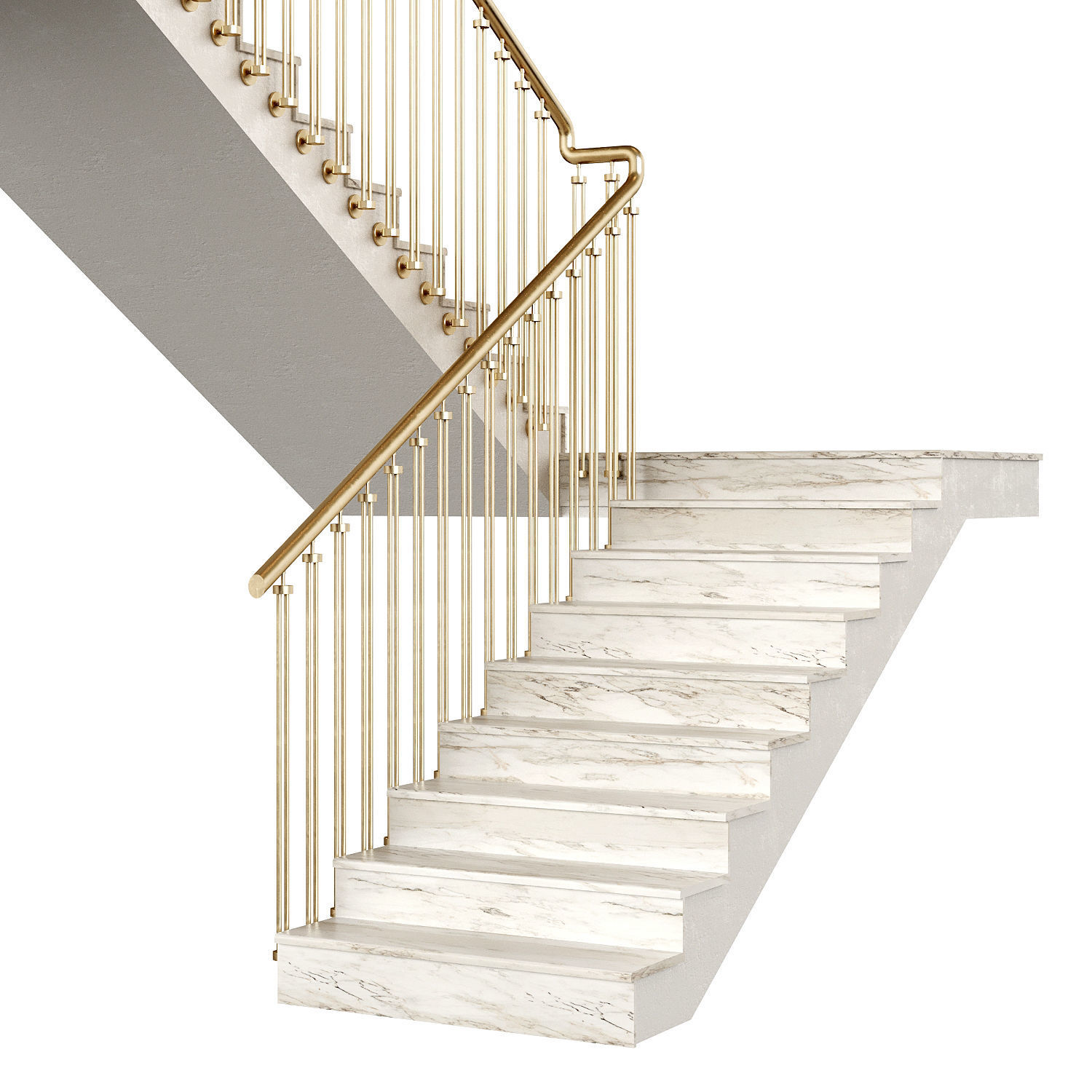 Marble staircase 16 3D model_1