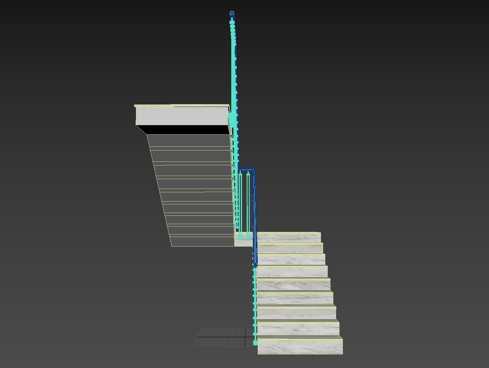 Marble staircase 16 3D model_25