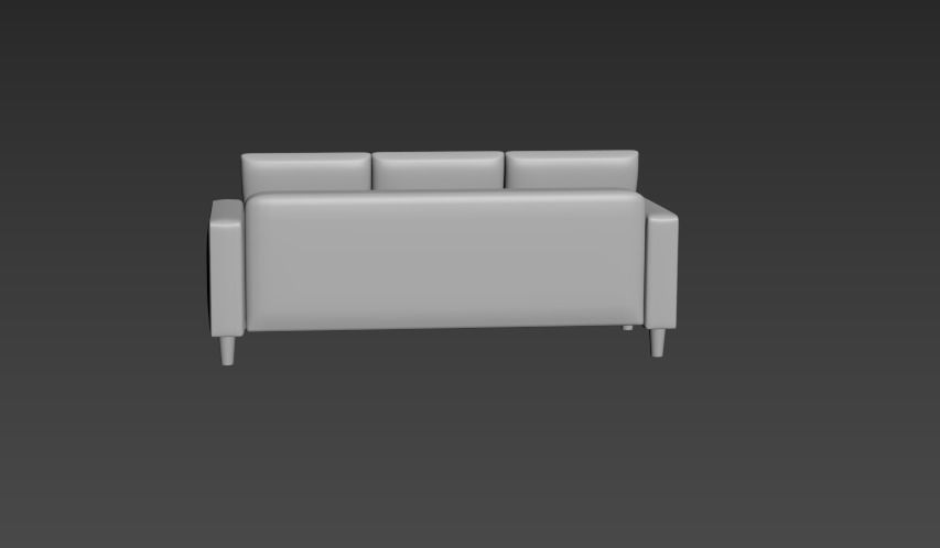 CHAIR SOFA Low-poly 3D model_3