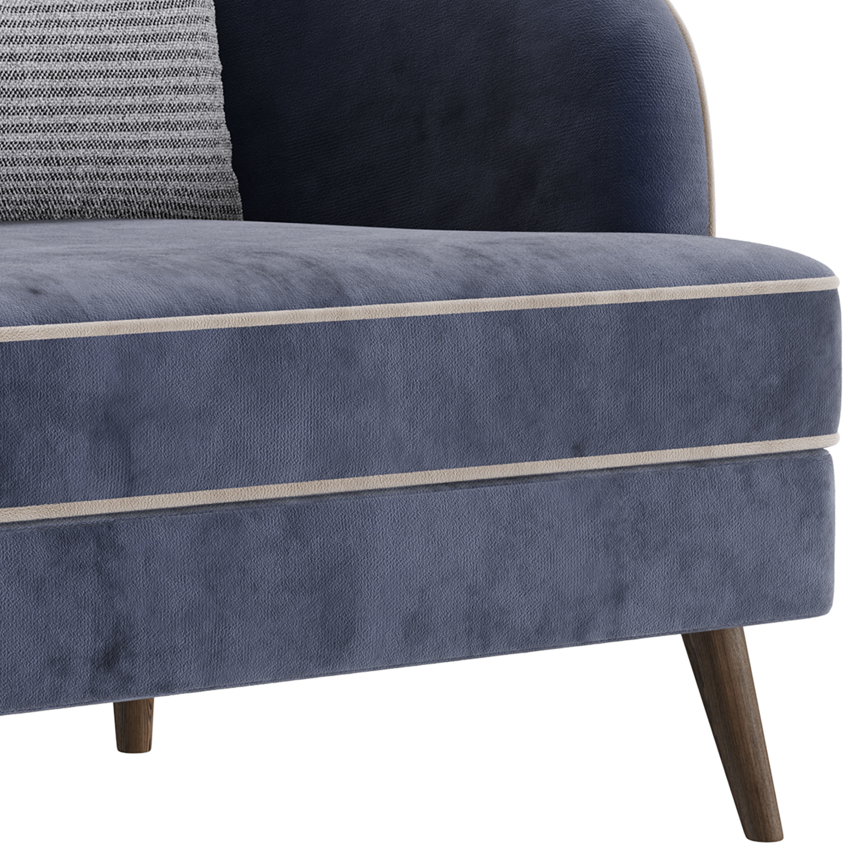 FH-7272 Boston Arm Chairs Pair 3D model_2