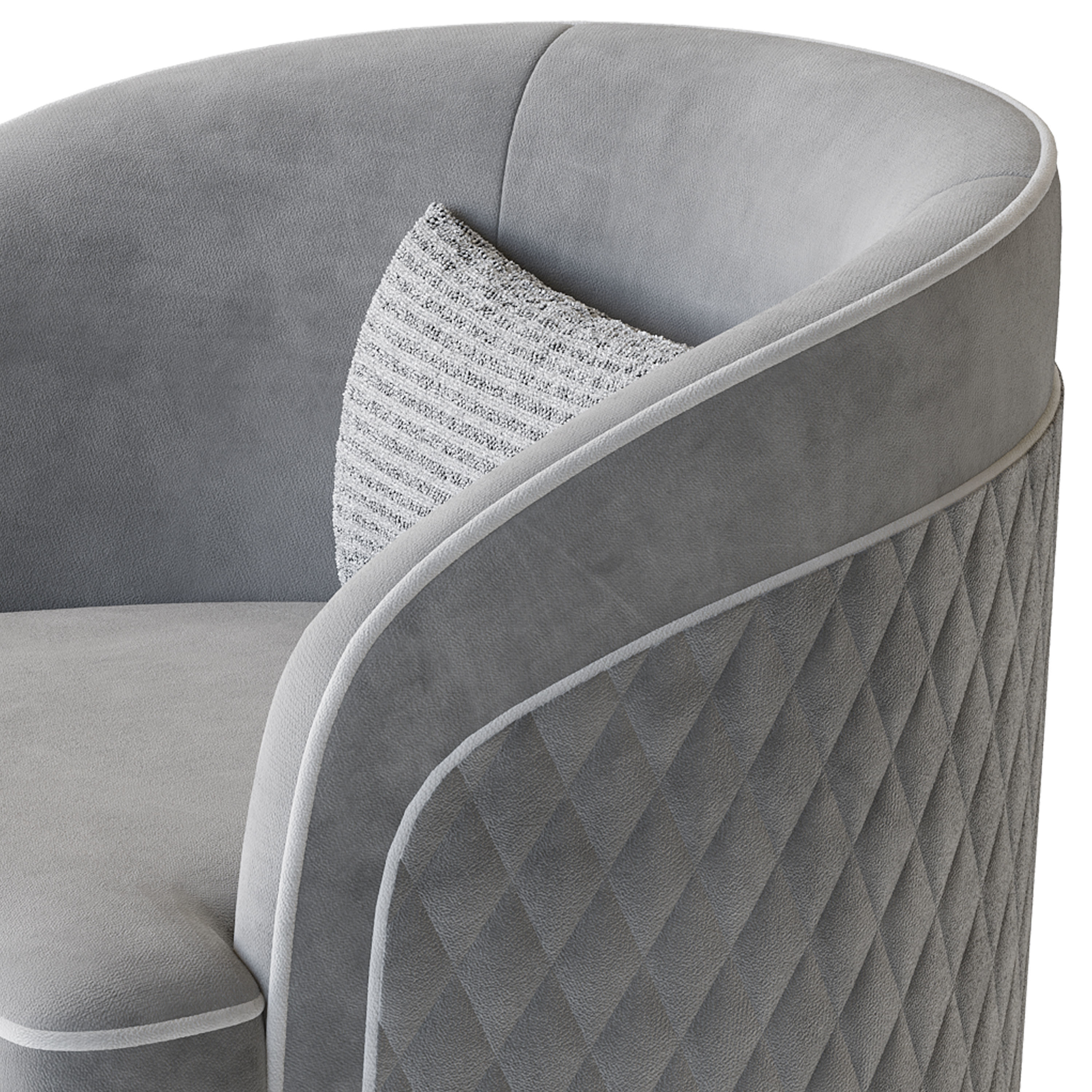 FH-7272 Boston Arm Chairs Pair 3D model_16