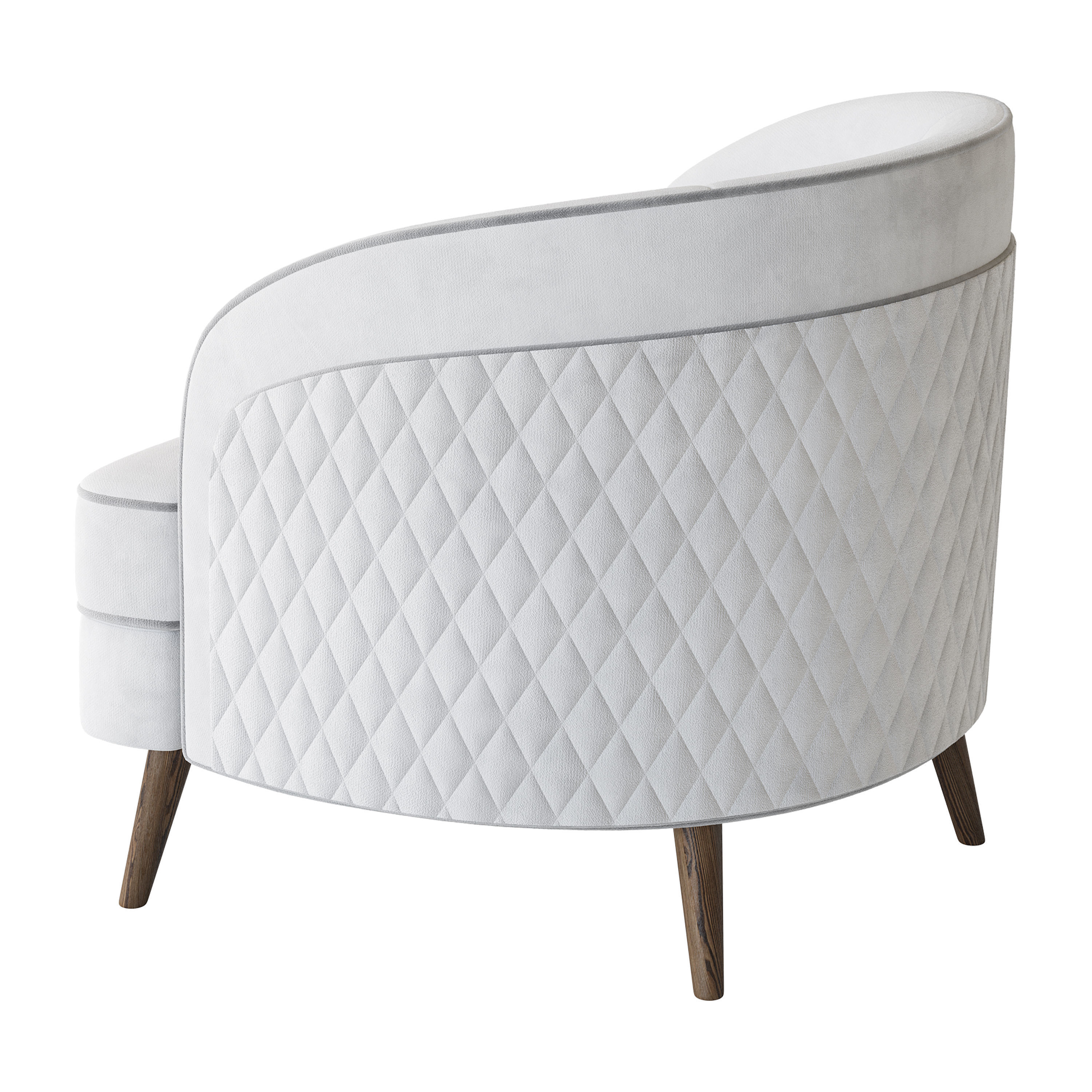 FH-7272 Boston Arm Chairs Pair 3D model_18