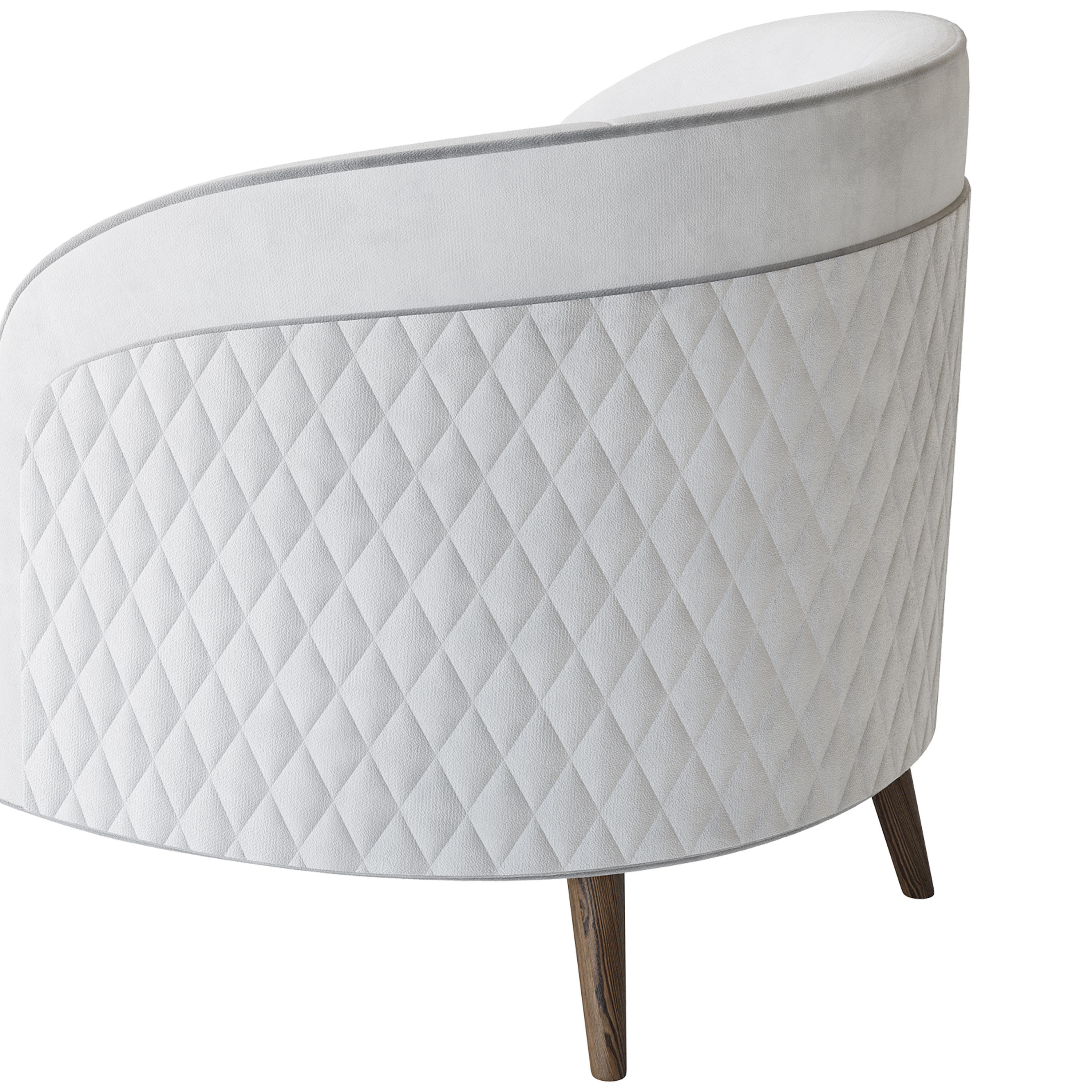 FH-7272 Boston Arm Chairs Pair 3D model_19