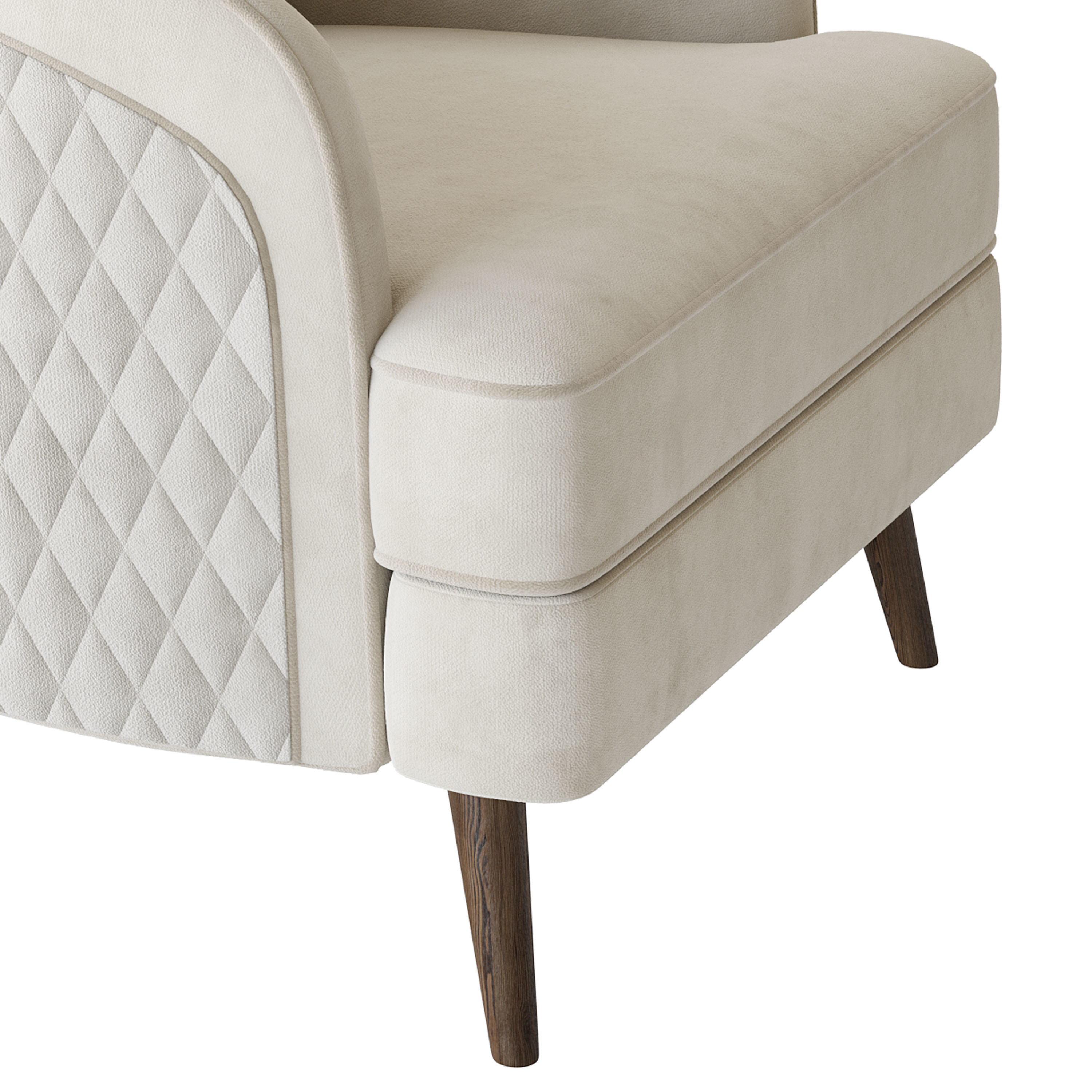 FH-7272 Boston Arm Chairs Pair 3D model_22