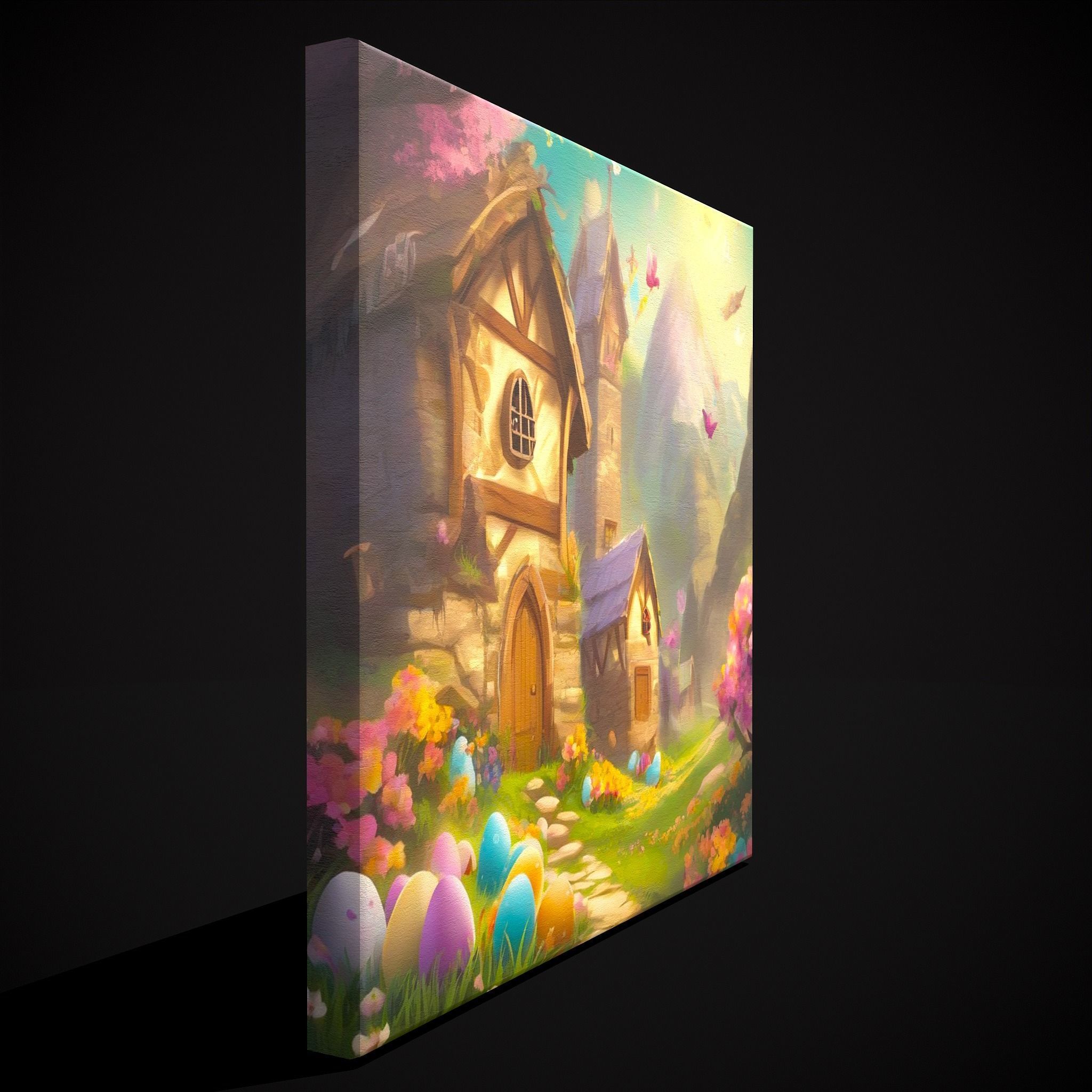 Easter Painting Eight Low-poly 3D model_5