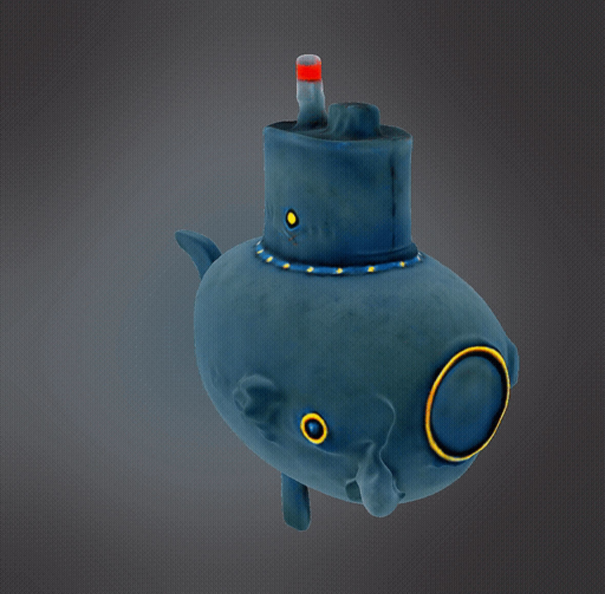Fish Submarine 3D print model_1