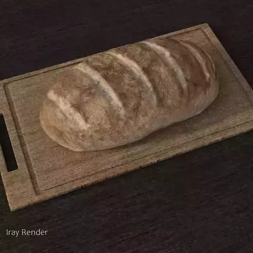 Country Bread 3D Model