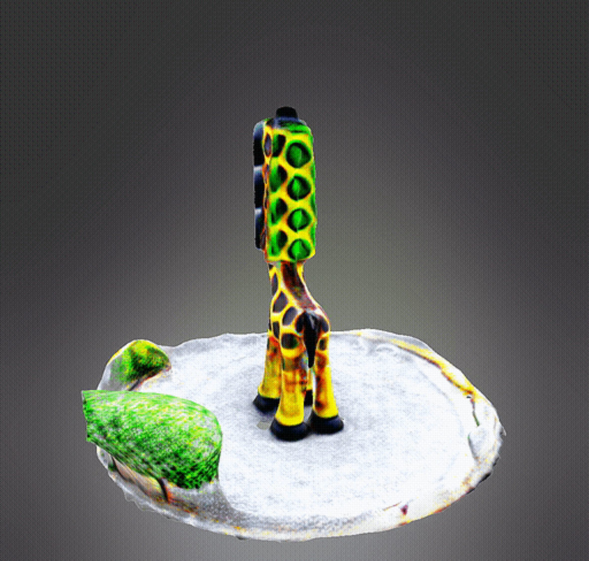 Traffic Light Head Giraffe 3D print model_3