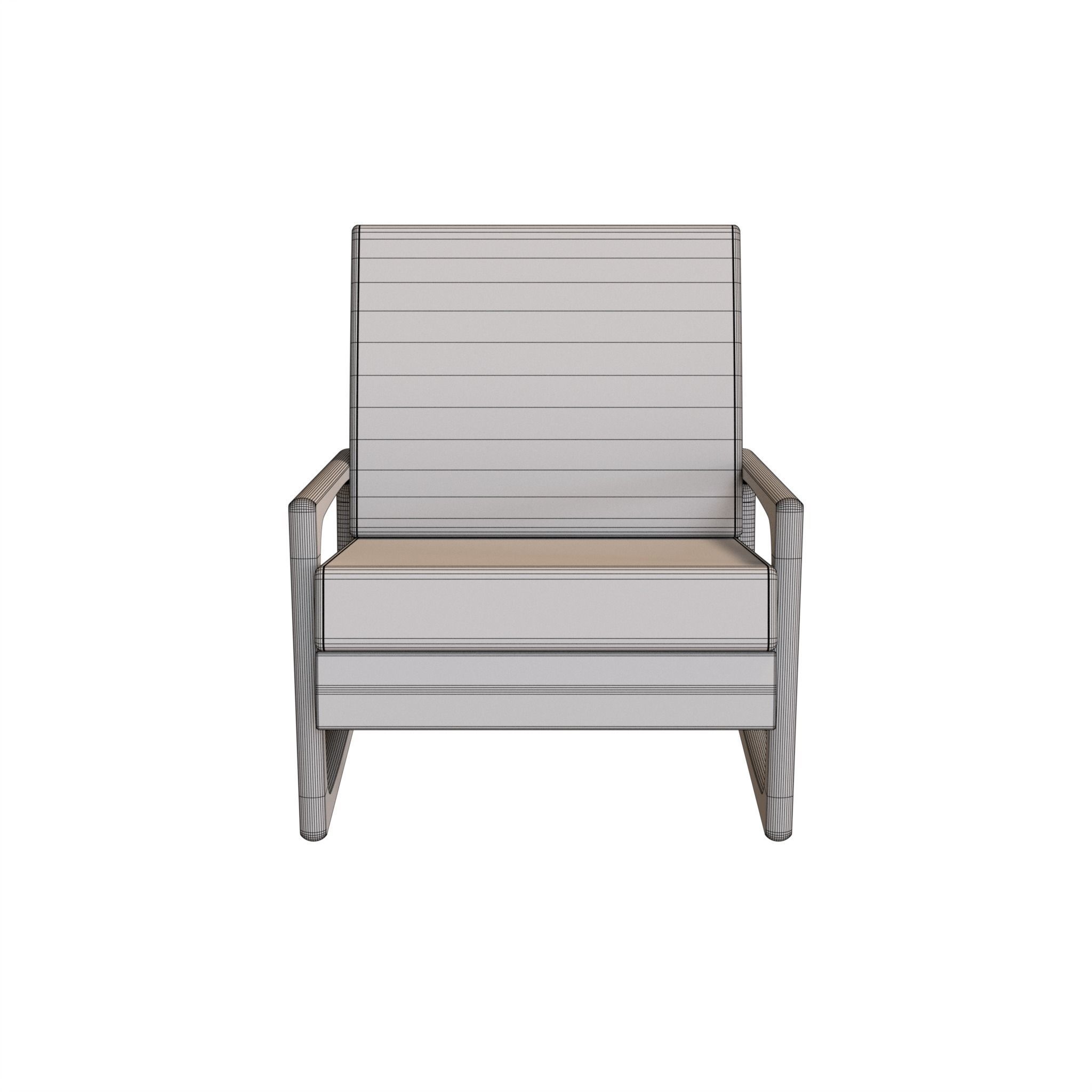 Adrian Pearsall Vintage Club Chair 3D model_14