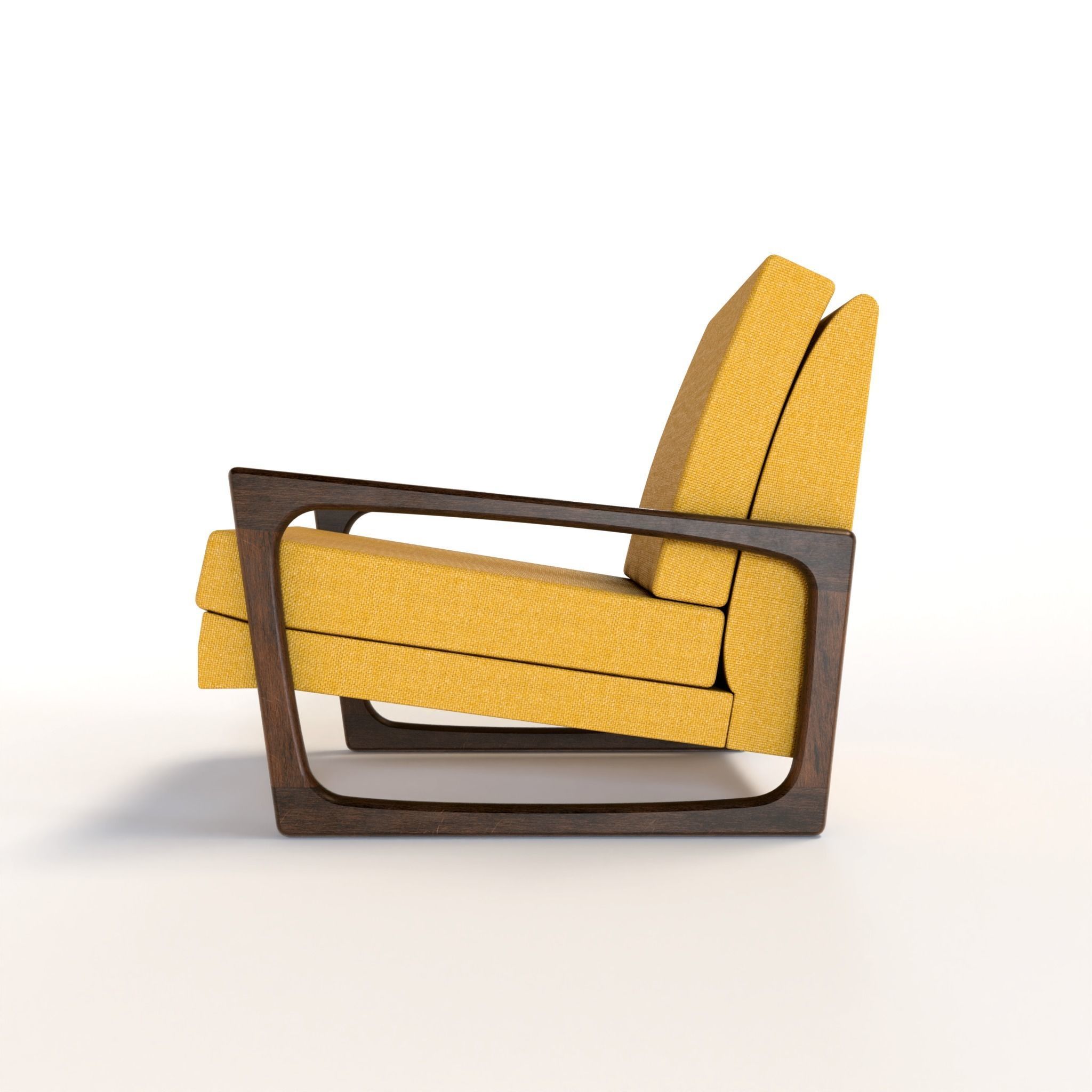 Adrian Pearsall Vintage Club Chair 3D model_1