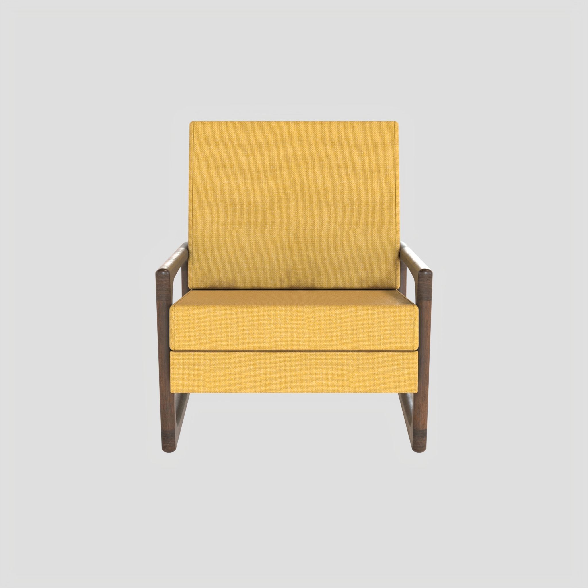 Adrian Pearsall Vintage Club Chair 3D model_6