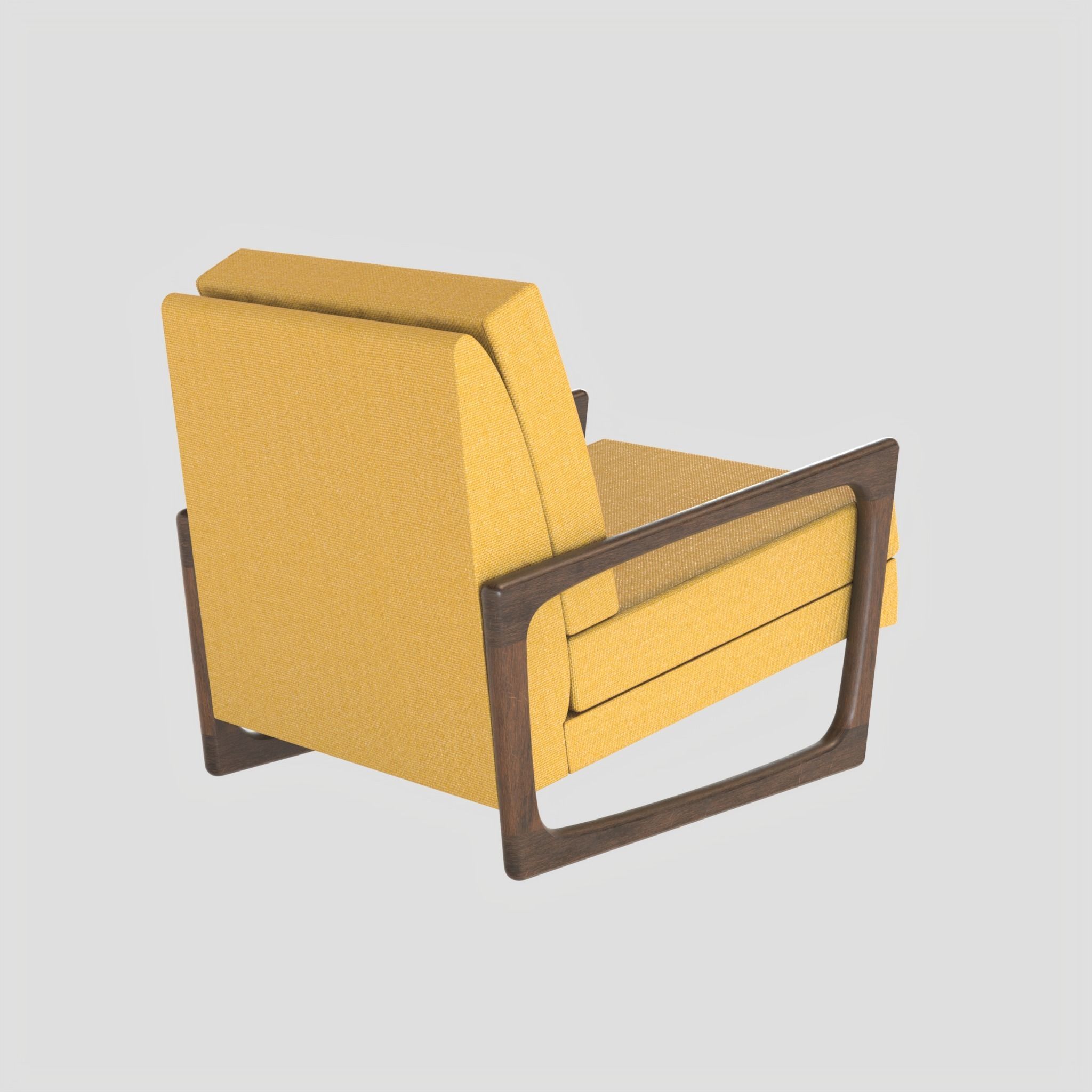 Adrian Pearsall Vintage Club Chair 3D model_9