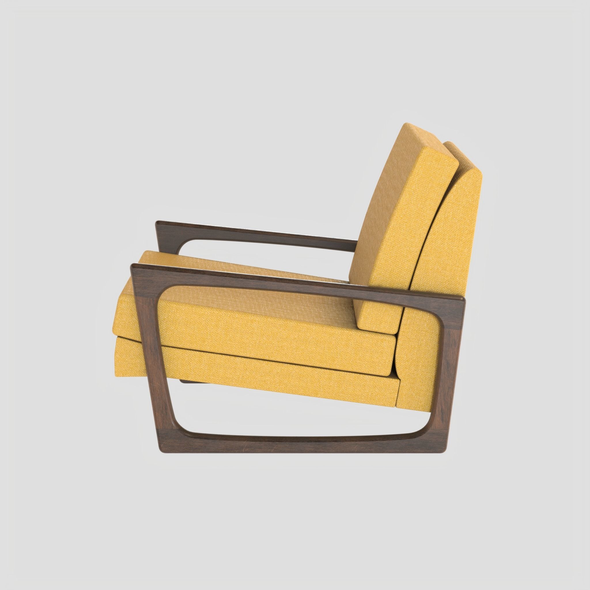 Adrian Pearsall Vintage Club Chair 3D model_4