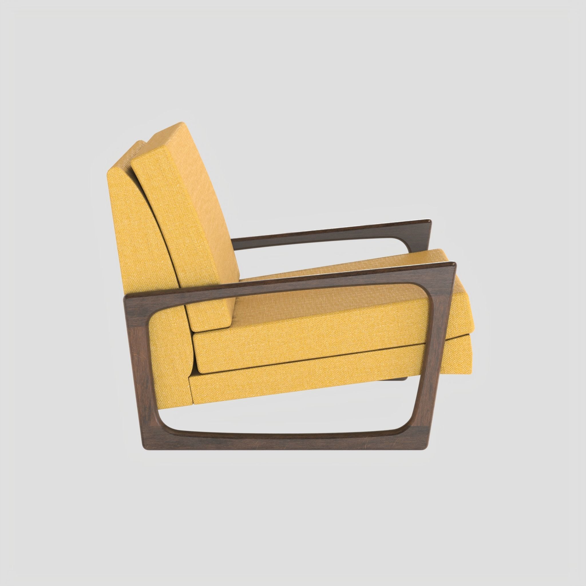 Adrian Pearsall Vintage Club Chair 3D model_8