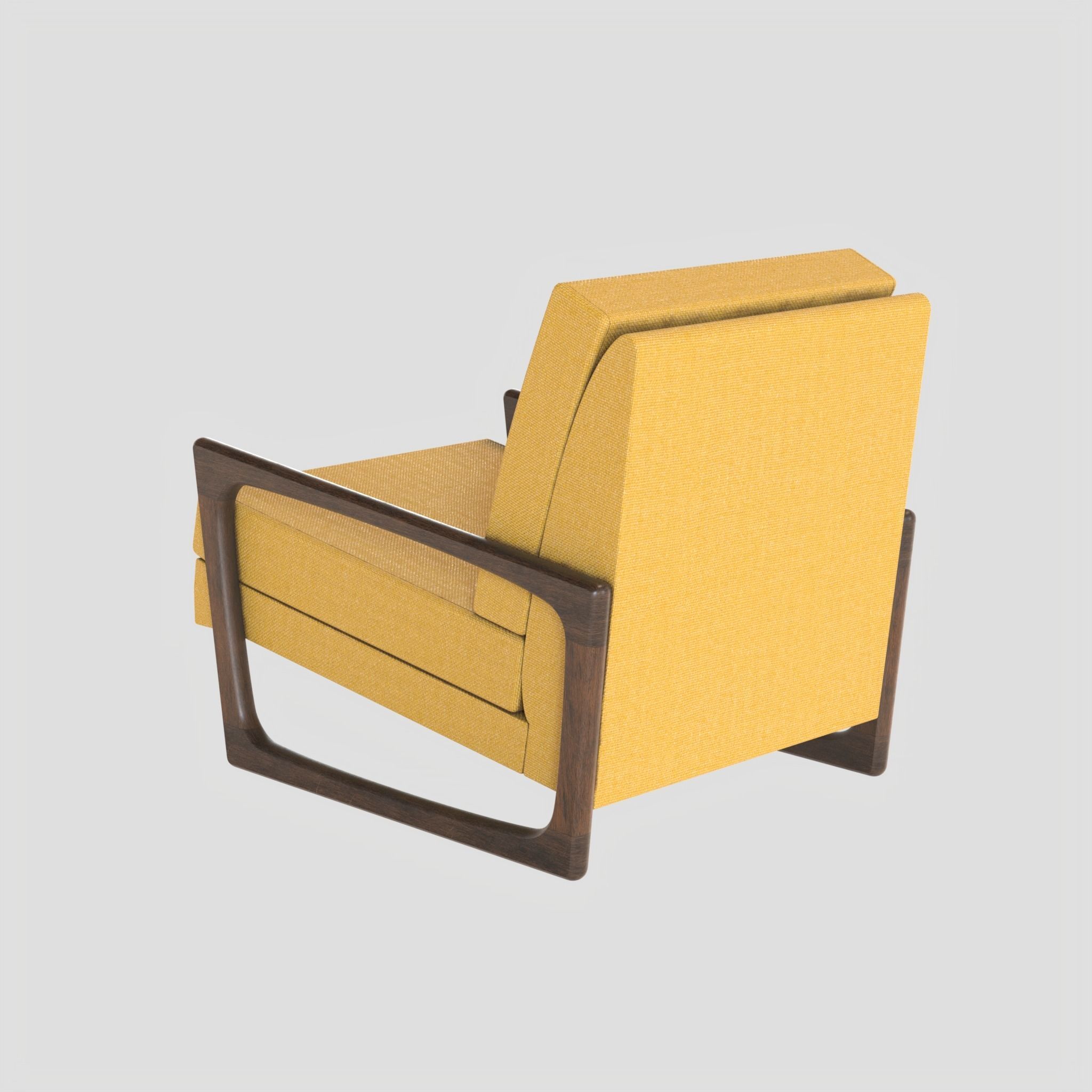 Adrian Pearsall Vintage Club Chair 3D model_11