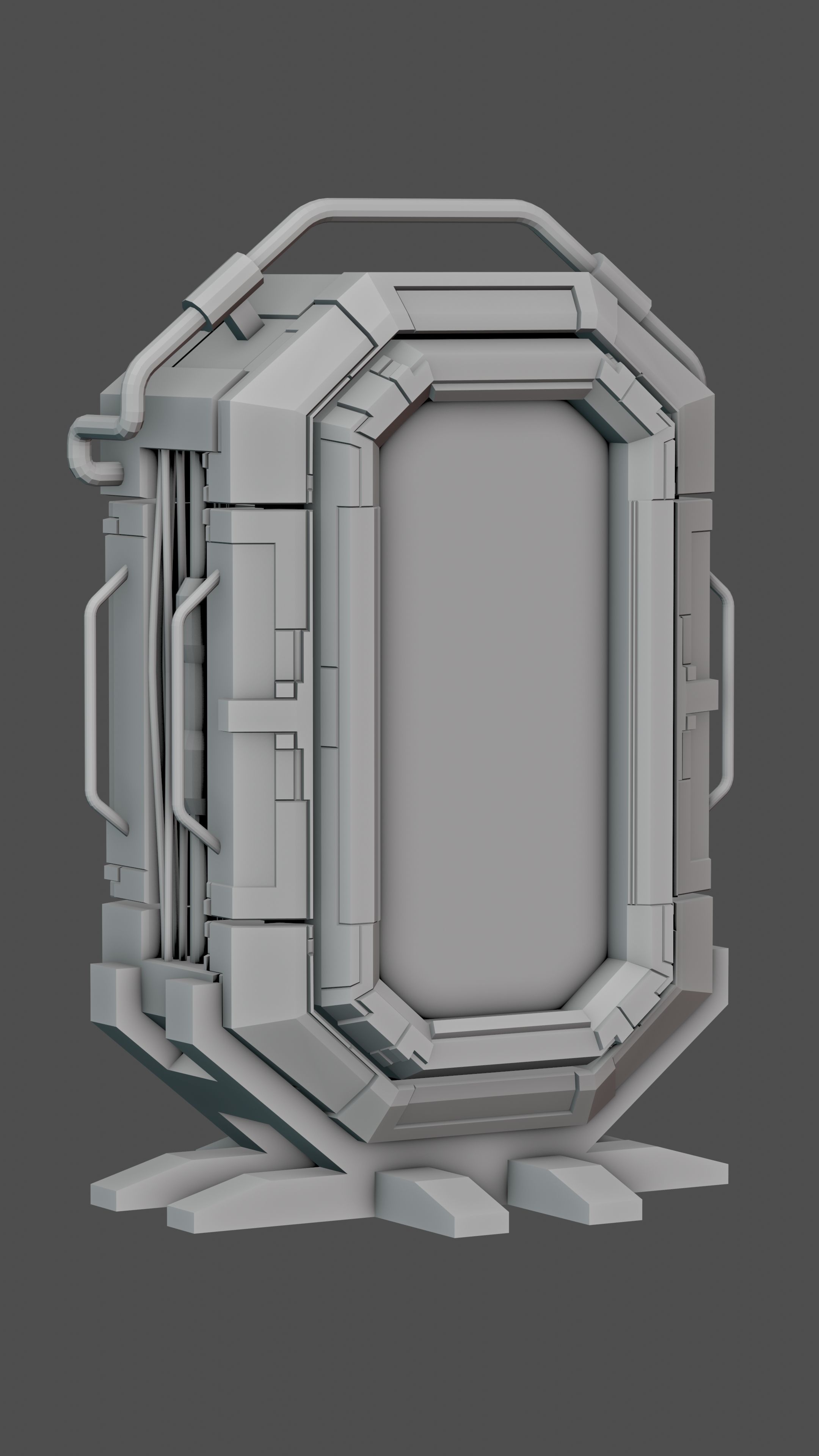 Sci-Fi Terminal 3D model_3