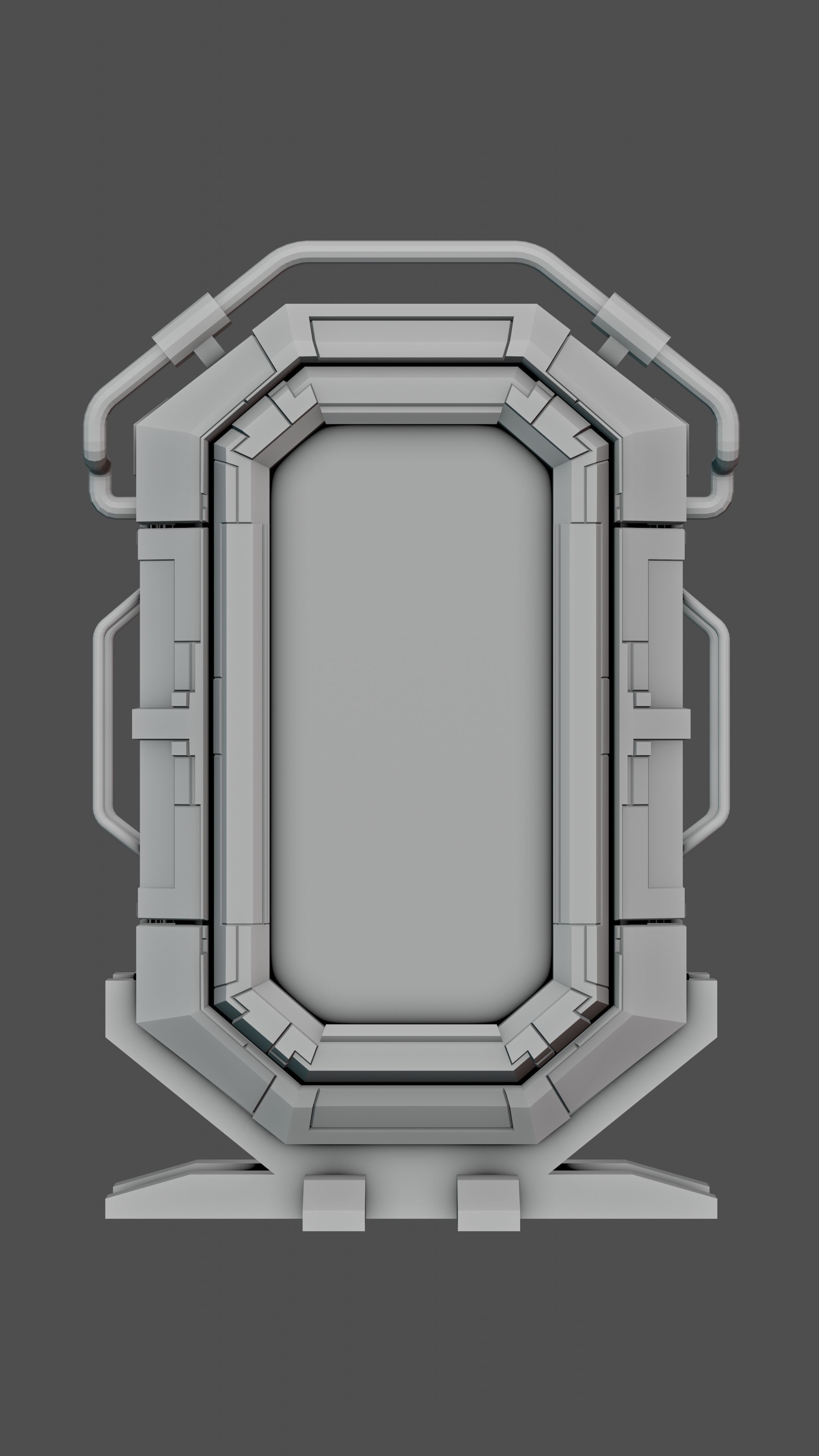 Sci-Fi Terminal 3D model_2