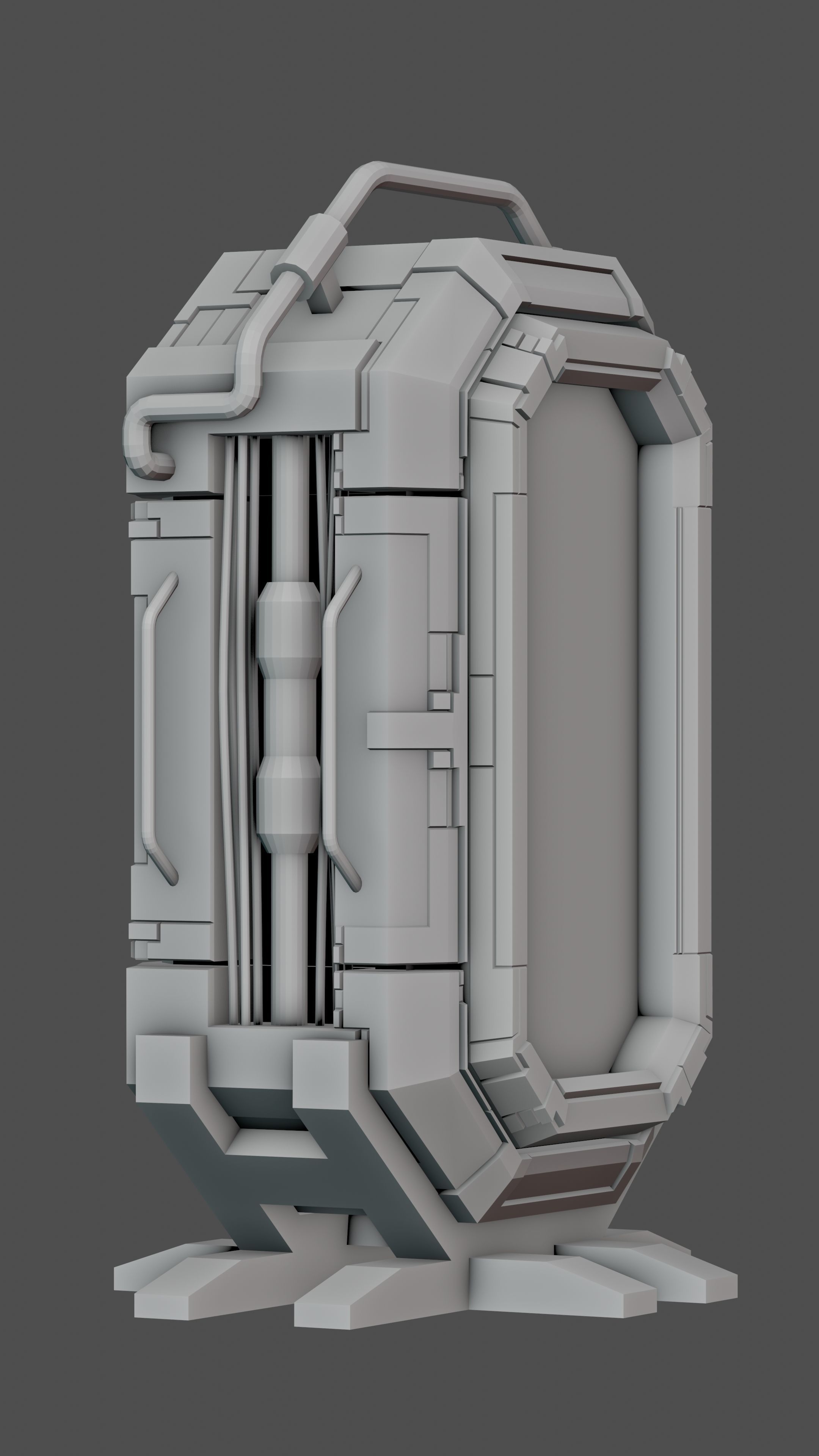Sci-Fi Terminal 3D model_4