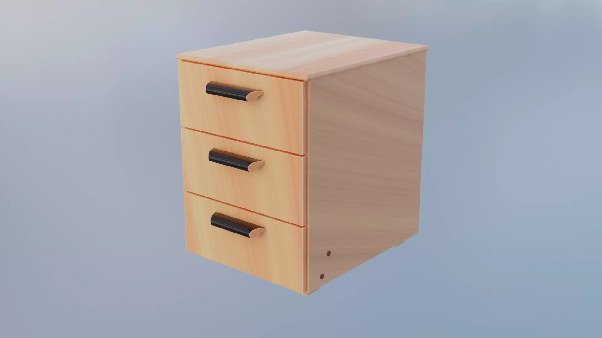 Wooden Drawer Free low-poly 3D model