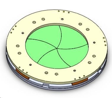 D500T80 wood iris mechanism laser cut  3D print model_7