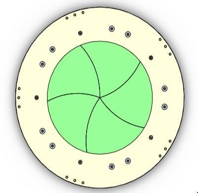 D500T80 wood iris mechanism laser cut  3D print model_5