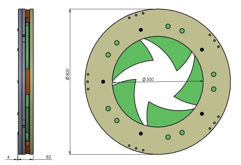 D500T80 wood iris mechanism laser cut  3D print model_12
