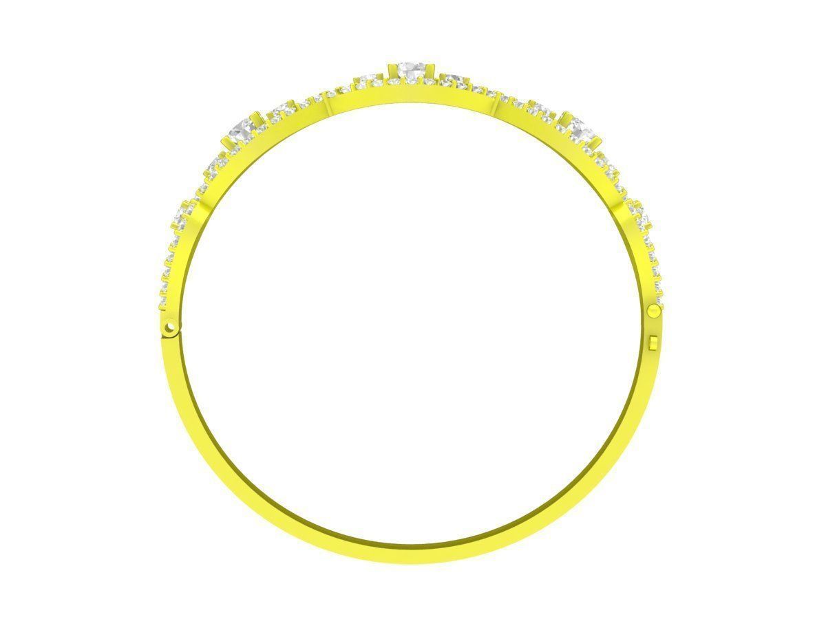 A6365 Luxury Diamond Women Bangle Bracelets 3D Model 3D print model_3