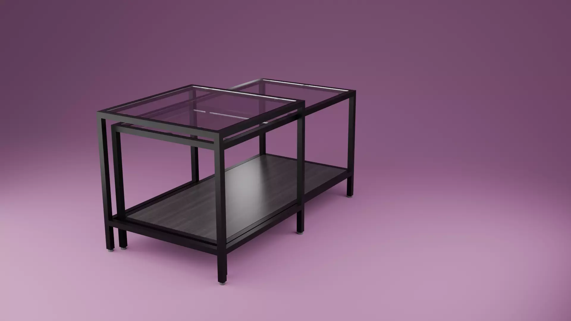 Ikeas VITTSJO coffee table Low-poly 3D model