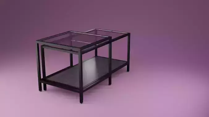 Ikeas VITTSJO coffee table Low-poly 3D model