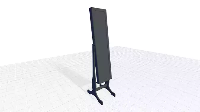 Albali Manufactured Wood Rectangle Floor Mirror