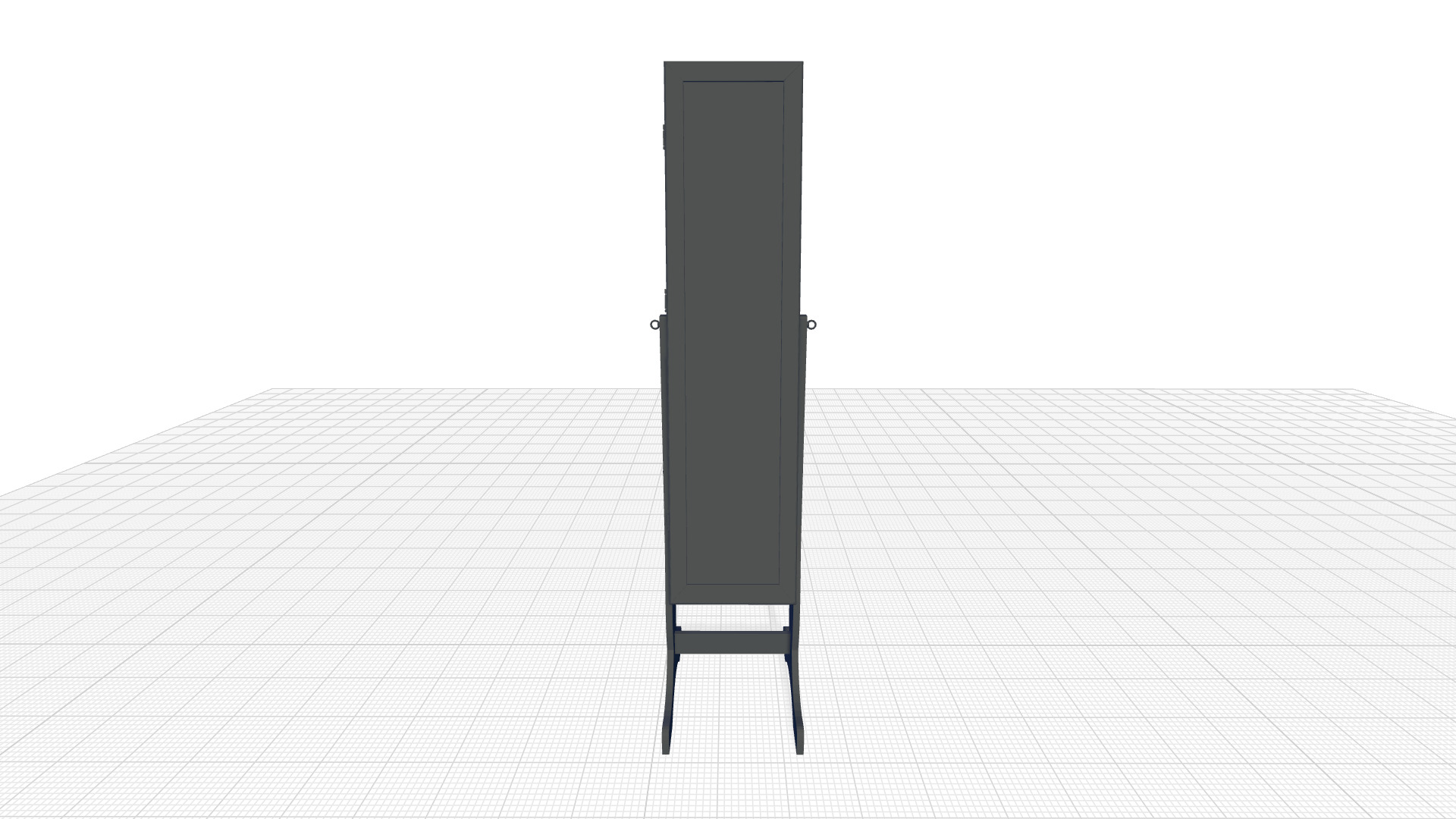 Albali Manufactured Wood Rectangle Floor Mirror 3D model_1