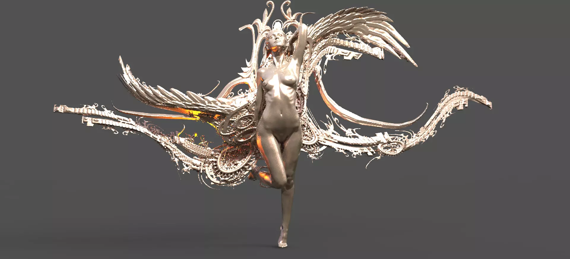 Time sculpture 3D model_0