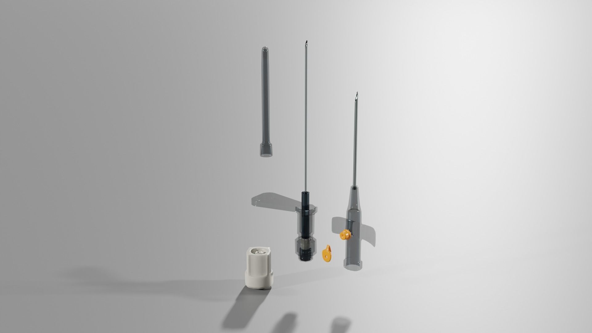 Cannula Low-poly 3D model_4