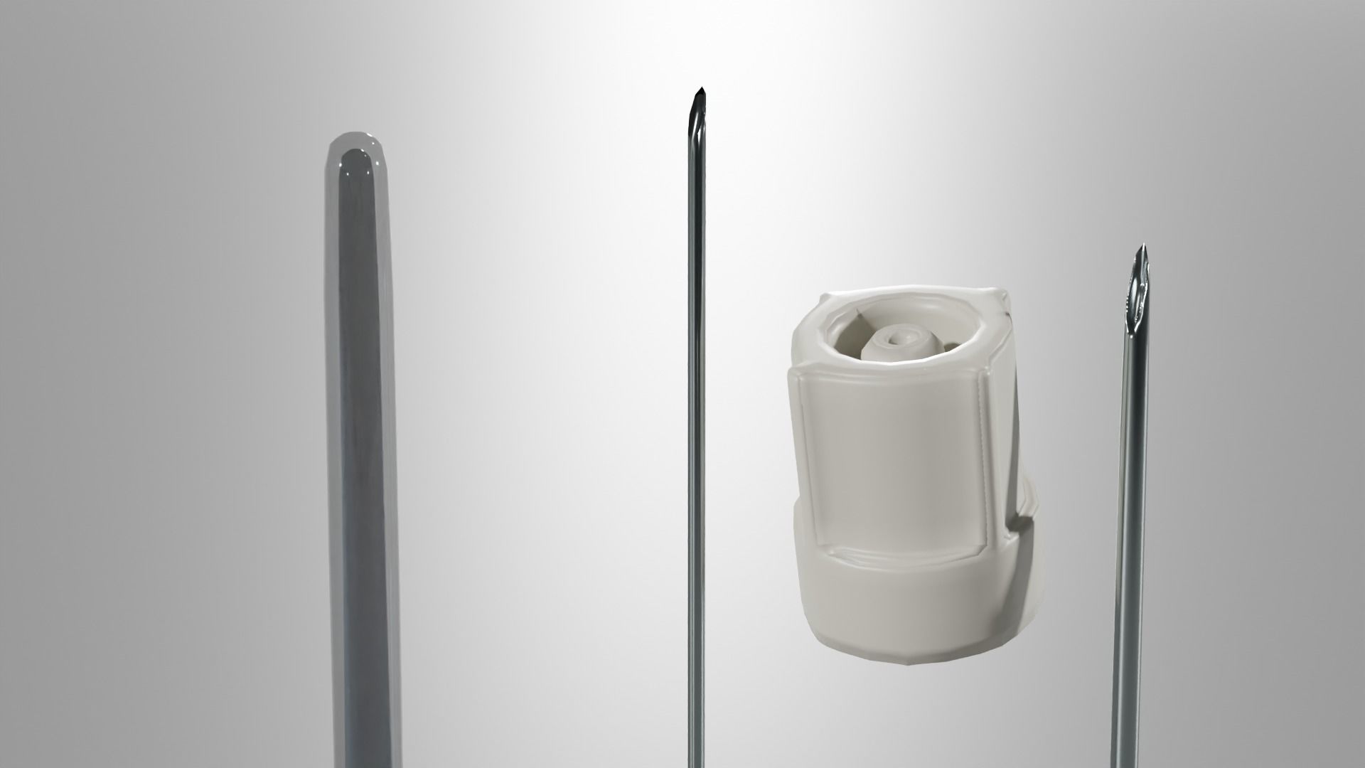 Cannula Low-poly 3D model_3