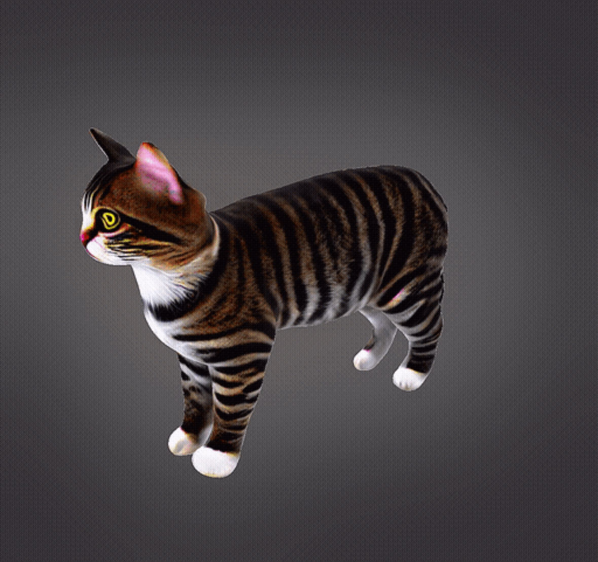 Realistic Cat 3D print model_5
