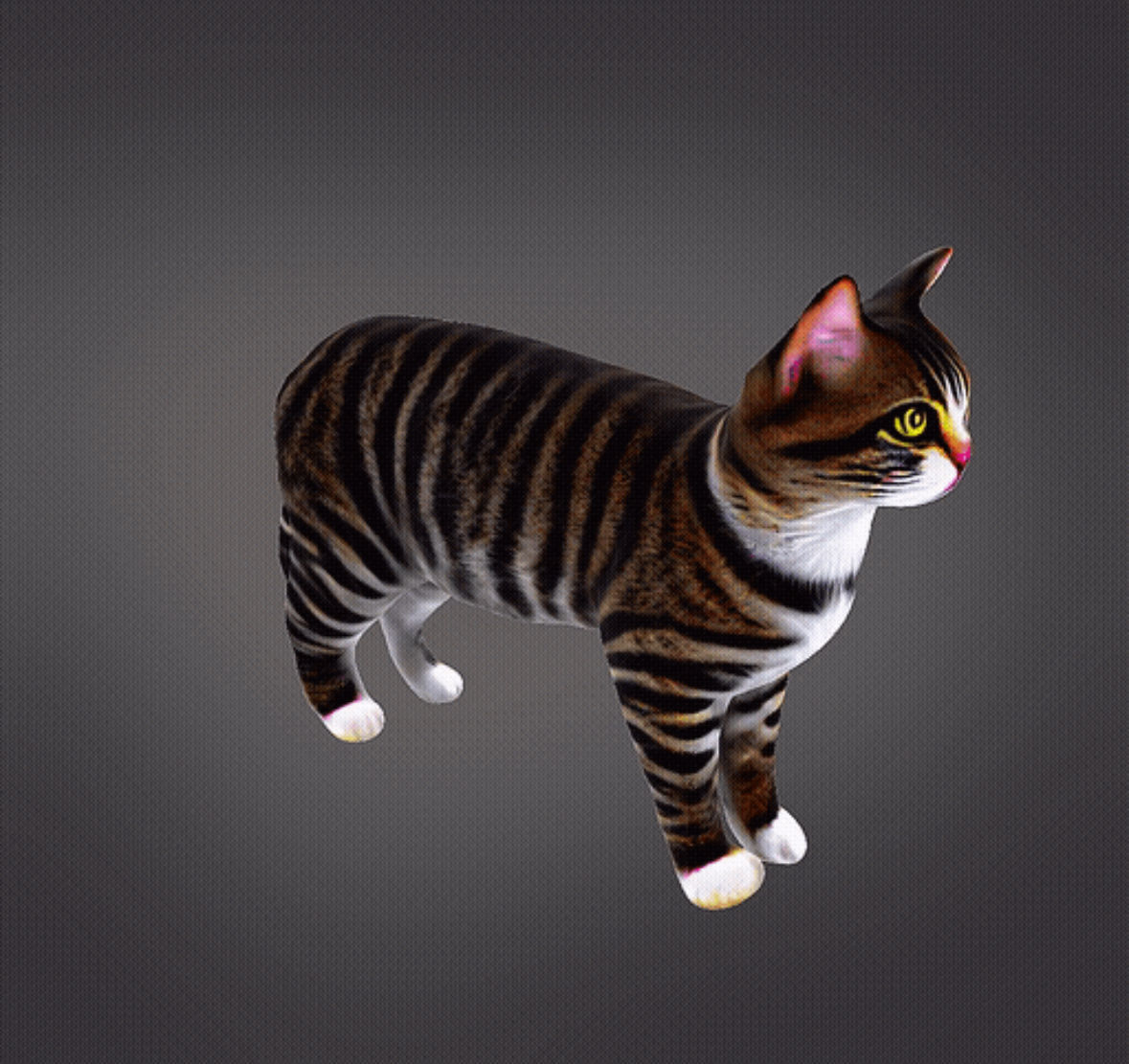 Realistic Cat 3D print model_1