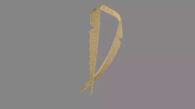 Dress collars scarves and necklaces decorated 3d models